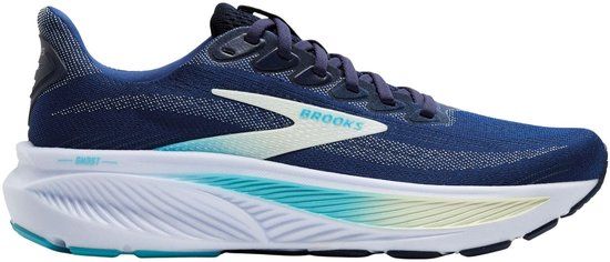 Brooks Ghost 17 Hardloopschoenen Dames Blauw - Wit - Geel
