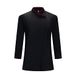 MISEMIYA Koksjas voor dames, uniformen, chef-kok, dames, keukenjas 731, zwart, L