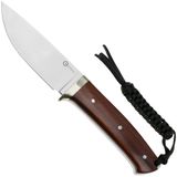 Civivi Cloud Peak C23044-3 Satin Nitro-V, Guibourtia Wood, Nickel Silver Guard, vaststaand mes