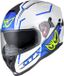 Berik FF869 Arok Integraalhelm - Wit/blauw/geel - L