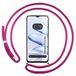 Tumundosmartphone Beschermhoes voor Huawei Honor 70 Lite 5G, met trekkoord, transparant, fuchsia
