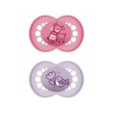 MAM Original Pure Siliconen Fopspeen Roze/Paars - Vanaf 16 Maanden