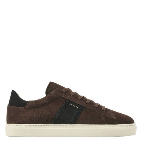 Nubikk suède sneakers - donkerbruin