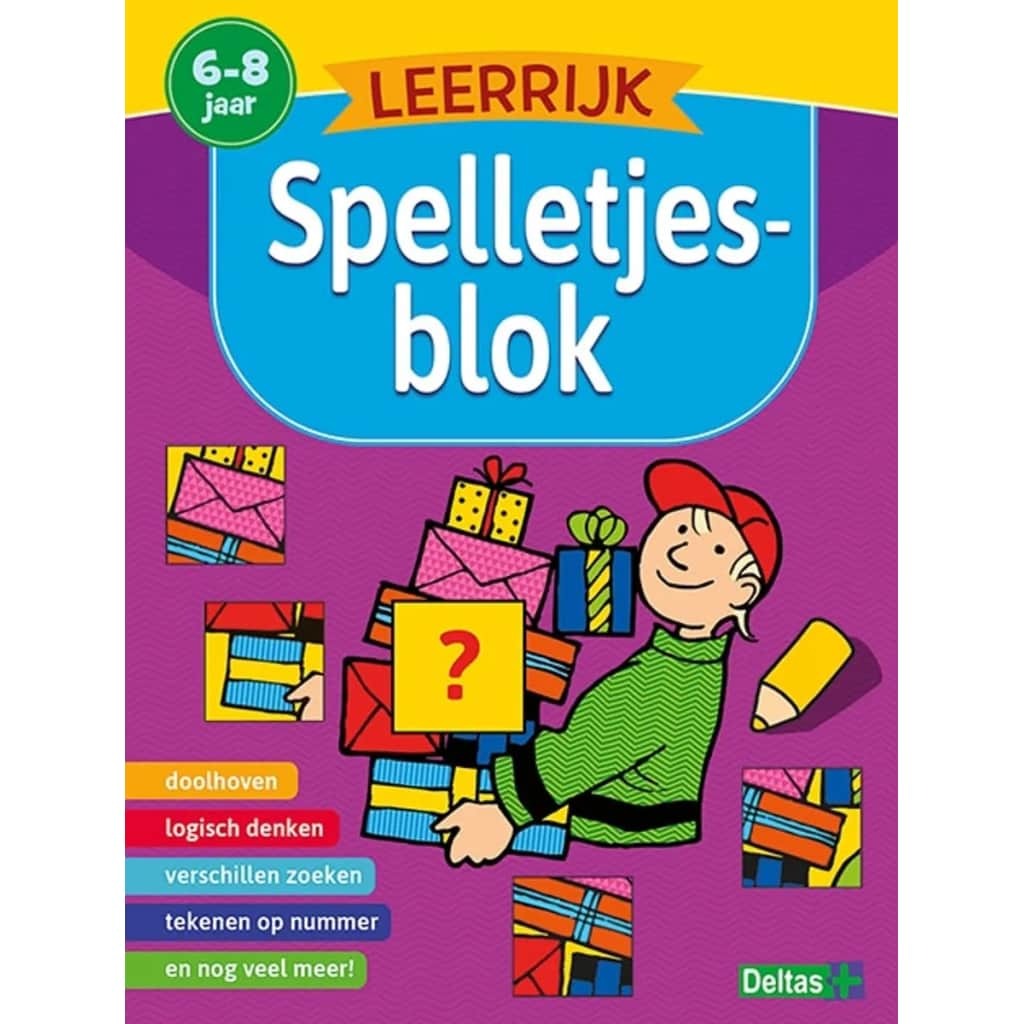 Deltas educatieboek leerrijk spelletjesblok 6-8 jaar