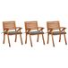 VidaXL Chaise de jardin Siège capitonné Acajou