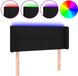 vidaXL Hoofdbord LED Stof Zwart 83x16x78/88 cm