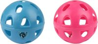 Flamingo Jouet pour rongeurs Diwa Balle avec clochette - Jouet - Ø6.5 cm Bleu Rose