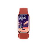 Blackview R1 Smartwatch, sporthorloge, 24 trainingsmodi, intelligente meldingen, hartslag- en slaapmonitor, menstruatiekalender, waterdicht IP68, oranje armband