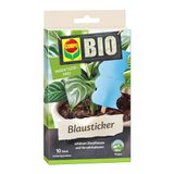 COMPO Biologische blauwe stickers, lijmval beschermt sierplanten en consumptieculturen zoals tomaten, helpt bij trips, decoratief in pot, 10 stuks.