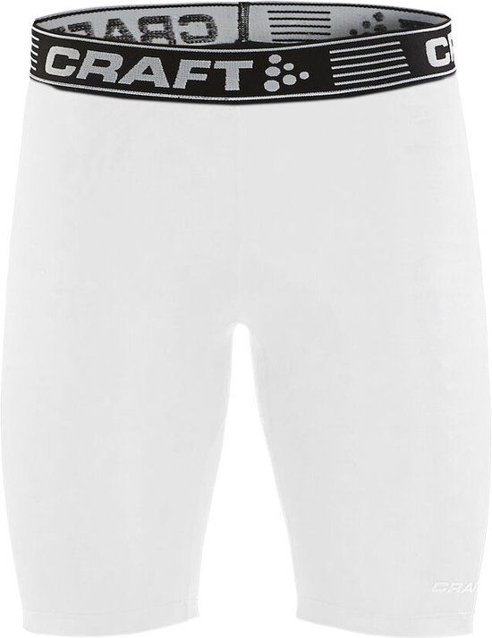 Craft Sportswear Pro Control Compressieshorts Unisex - Wit - Maat L