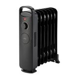 Jata JCRA1667 olieradiator, energiebesparend, 850 W, 7 modules, laag stroomverbruik, regelbare thermostaat, draaggreep, oververhittingsbeveiliging, compact: 30 x 13 x 38,8 cm