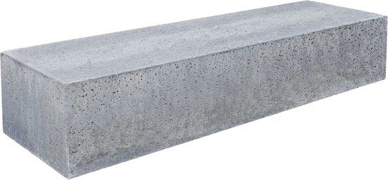 Merkloos Gardenlux Zitelement grijs 200 x 60 x 40 cm