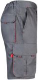 Velilla Bermuda met meerdere zakken Katoen Unisex Grijs/Rood Maat 40