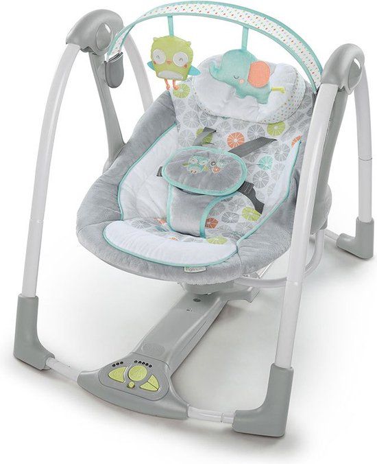 Ingenuity Swing 'n Go Portable Swing - Hugs & Spots - Multi