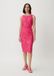 Comma Rok Effen Kuithoogte Regular Waist Polyester Roze 44