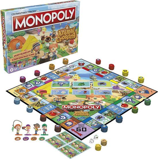 Monopoly - Animal Crossing - Bordspel - Engelse Versie - Hasbro - 8+ jaar