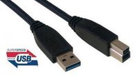 MCL MC923AB-2M/N USB-kabel USB A USB B Zwart