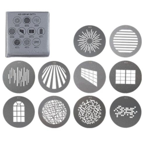 Nanlite Projection Attachment GOBO Set 1 - M-size (10pcs)