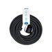 Simon Professionele verlengkabel H07RN-F, verlengkabel met deksel, IP44, kabel 3G2,5 mm² (15 m), elektrische verlengkabel voor buiten, robuust, zwart