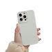 CLIPPER GUARDS Compatibel met iPhone 11 Pro Max hoes, platte rand, siliconen telefoonhoes voor iPhone 11 Pro Max 6,5 inch, siliconen, dun, dun, beschermhoes, wit