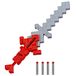 Nerf Minecraft Heartstealer-zwaard, 4 Nerf Elite-foamdarts, foamblad, dartblaster