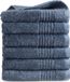 PHLOX Supreme Handdoeken 50x100 - set van 6 - Zware kwaliteit 600 g/m2 - Ijsblauw
