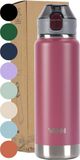 VANN® RVS Drinkfles met rietje 750 ML Wild Orchid