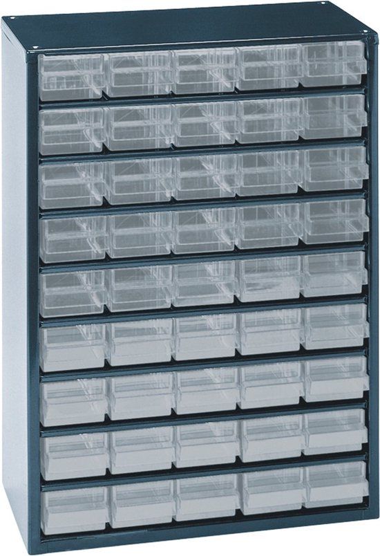 Raaco Ladenkast 137454 - Donkerblauw - 45 Laden - Metaal