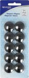 Westcott magneten - Ø 25x11,8mm - zwart - 10 stuks - AC-E10809