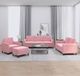 Maison Exclusive - Ensemble de canapés 4 pièces en velours rose