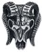 etNox hard and heavy etnox Ram's Skull Unisex Ring - zilverkleurig