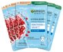 Garnier SkinActive Hydra Bomb Doekmasker, intensief hydraterend en revitaliserend, met hyaluronzuur en granaatappelextract, 5 x 28 g