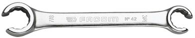 Facom open ringsleutel, 15° gebogen 11/16x3/4 l210mm