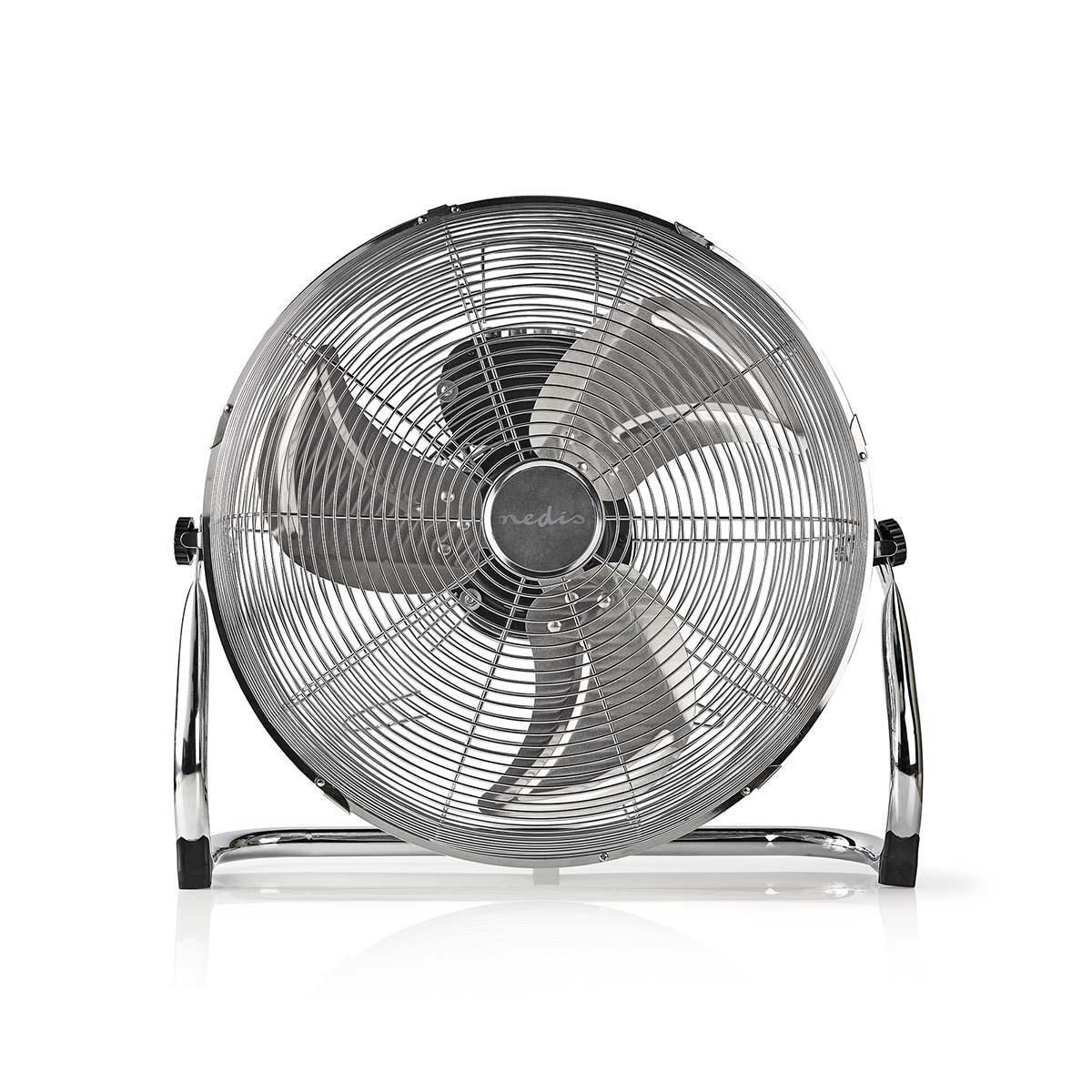 Nedis FNFL10CCR40 - Huishoudelijke ventilator met bladen - metallic