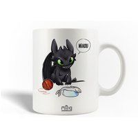 Keramieken mok maniacase, Toothless Miauw