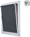 Storesdeco - Opaco EasyFix rolgordijn, rolgordijnen zonder boren Grijs, 75x180 cm