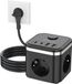 Multiprise avec USB - Multiprise triple avec interrupteur - Répartiteur de prise 7-en-1 avec câble de 2 m