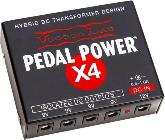 Voodoo Lab Pedal Power X4 - Multivoeding voor effectpedalen
