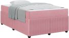 vidaXL Cadre de lit Rose 120 x 190 cm Tissu