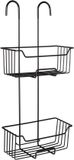 Wenko Doucherek Milo 2-laags RVS zwart 25x55cm
