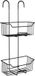 Wenko Doucherek Milo 2-laags RVS zwart 25x55cm