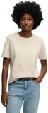 Superdry Luxe Casual Relaxed T-shirt Dames Peyote Beige