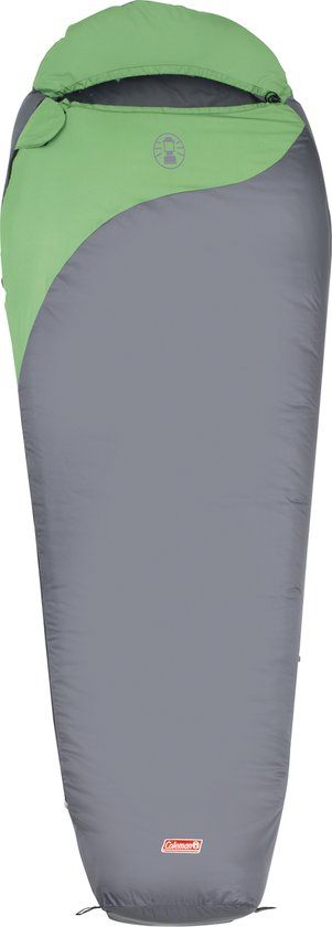Coleman Biker Mummy Slaapzak - 1 Persoons - 220x80x55 cm - Grijs/Groen