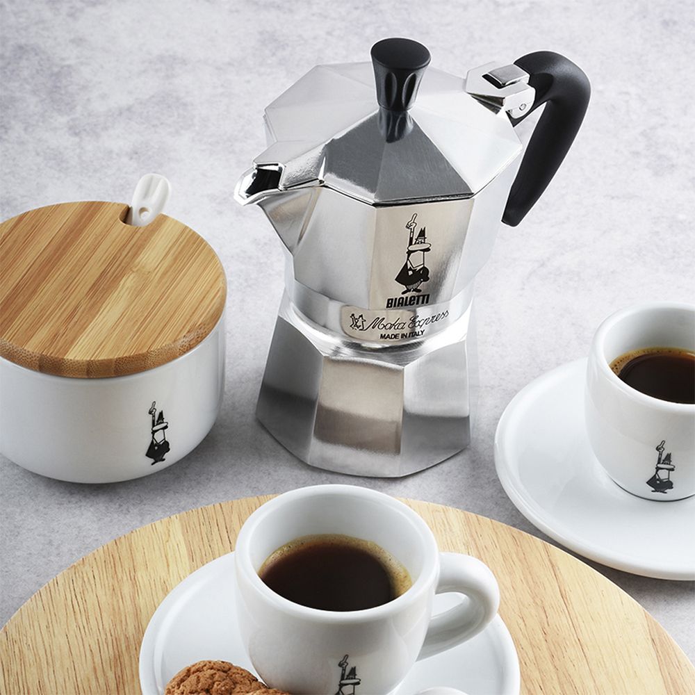 Bialetti Moka Express Moka Pot - 12 Cups - Aluminum, Black