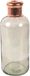Countryfield Bloemenvaas Firm Bottle - transparant beige/koper - glas - 11 x 27 cm