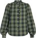 Sisters Point Virsa-sh17 Dames shirt Green Check Maat XS