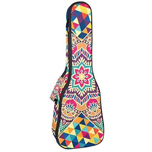 Mersov Tenor Ukulele Gigbag Waterdicht - Kleurrijk Geometrisch