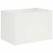 vidaXL Jardinière 2 pcs Blanc 60 x 40 x 40 cm Acier laminé à froid