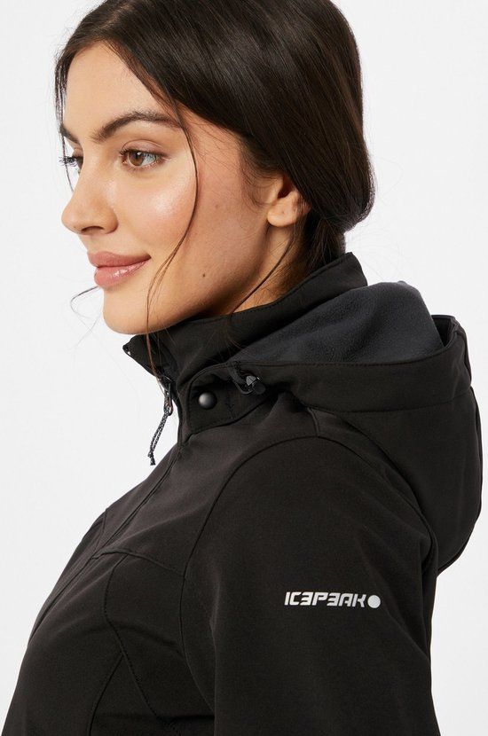 Icepeak Dames Brenham Softshell Winter Jack Zwart