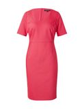 comma - Vrouwen Sheath jurk van katoenmix - Roze - Maat 36
